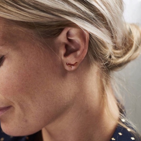 KATE SPADE • Things We Love Red Heel Shoe Earrings - Picture 2 of 5